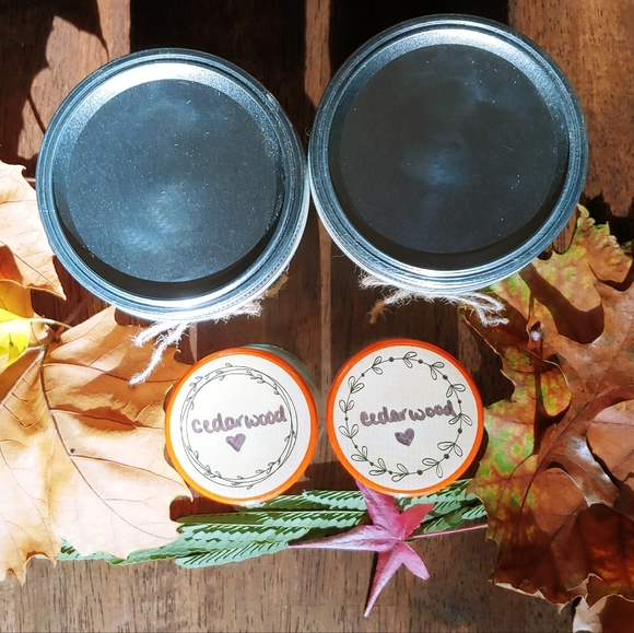 Organic ✨️Cedarwood Candles Set of 4 - Picture 4 of 8